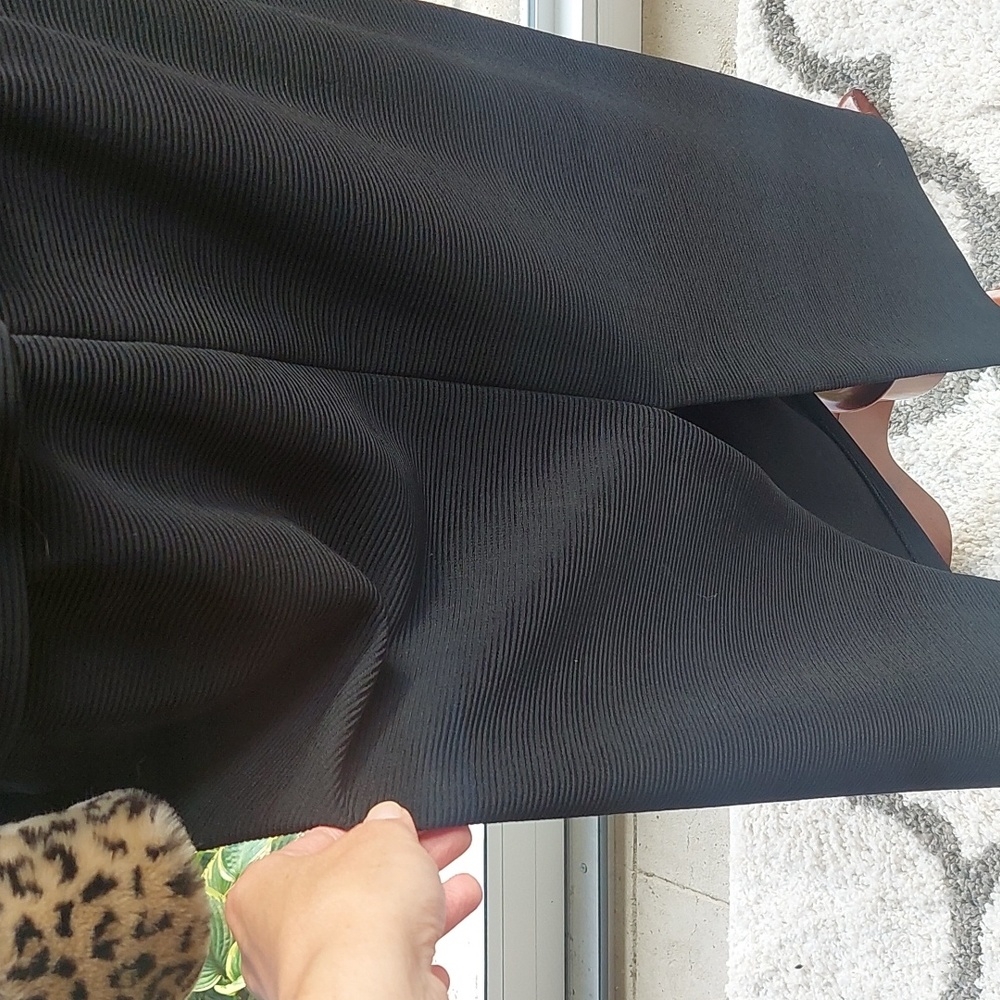 Cache Leopard & black skirt & jacket two-piece suit union made vintage size Med - Picture 4 of 16